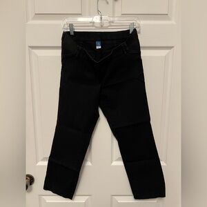 Old Navy Women's Maternity Pixie Black Ankle Pants